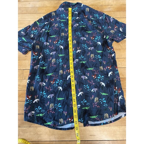Balls Beachware Mens Button Up Hawaiian Shirt Large Animals With Sunglasses - Picture 12 of 12